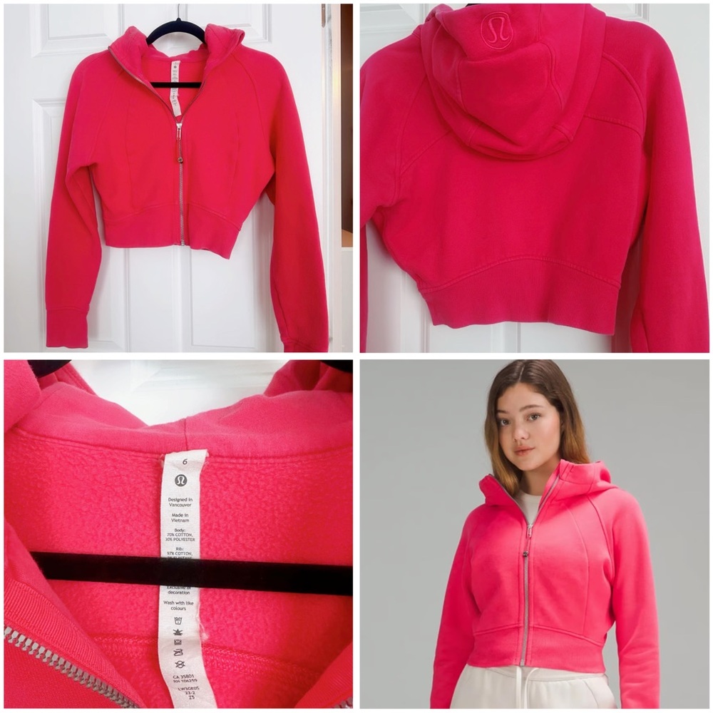 Lululemon Cropped Full Zip Scuba Jacket